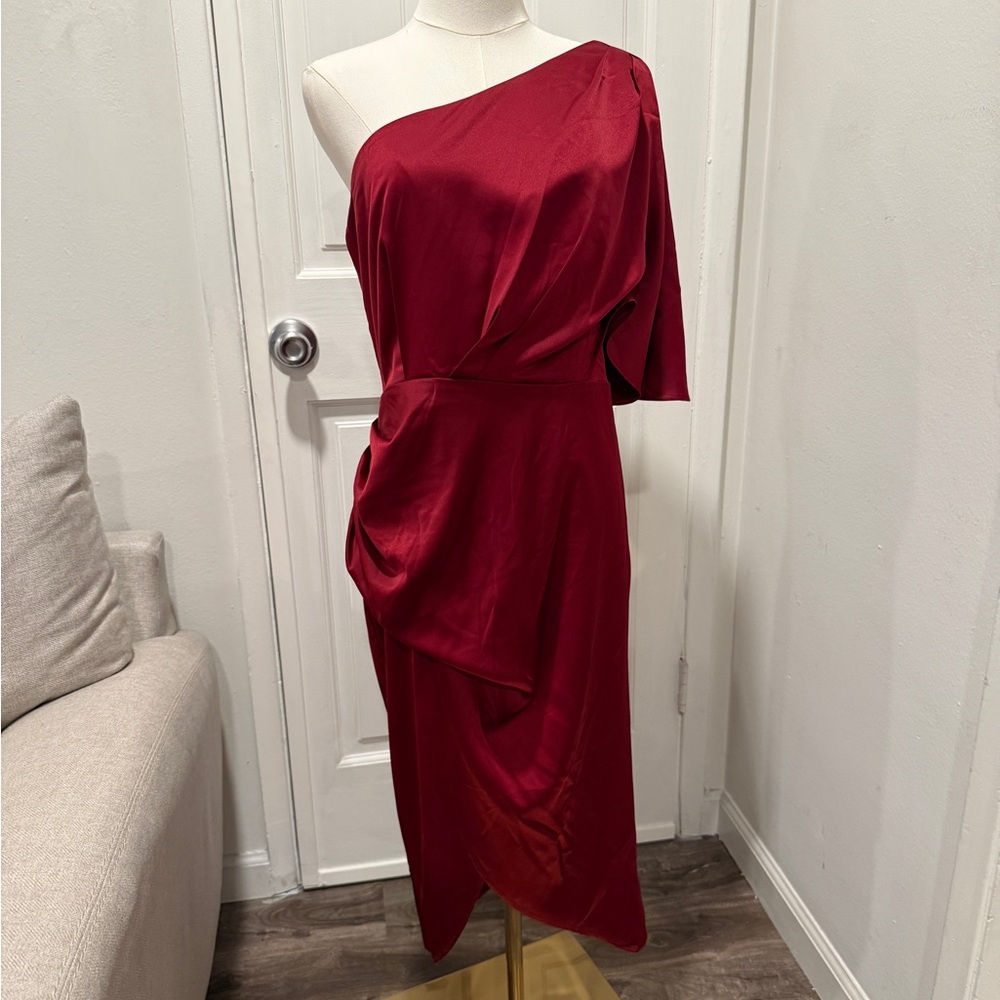 CUPSHE One-Shoulder Midi Dress